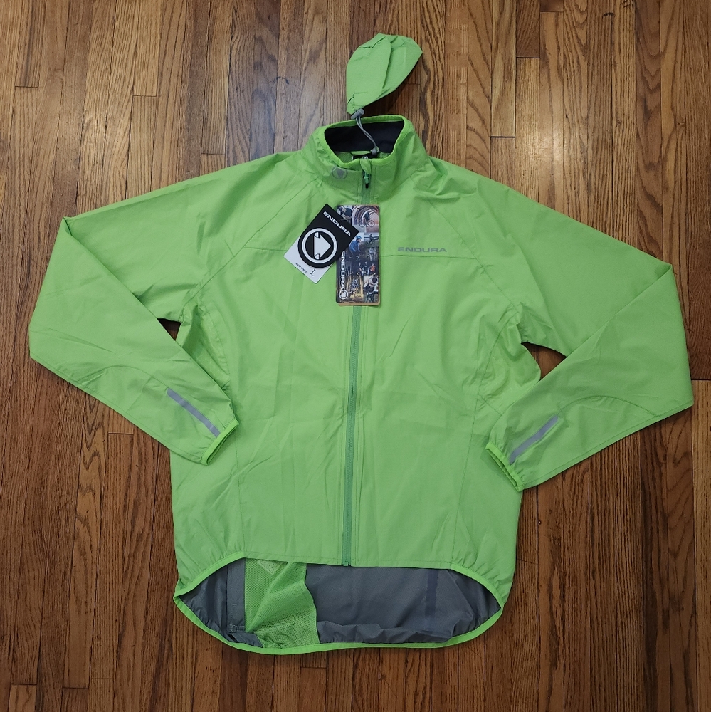 Endura Extract Jacket 2 Mens Size Large Hi Viz New Green Cycling